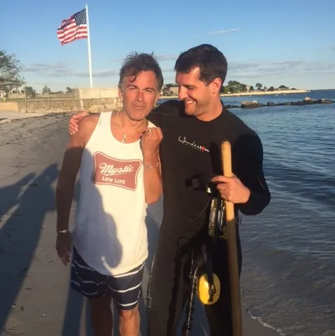 Presenting the recovered ring to owner Wayne Richard